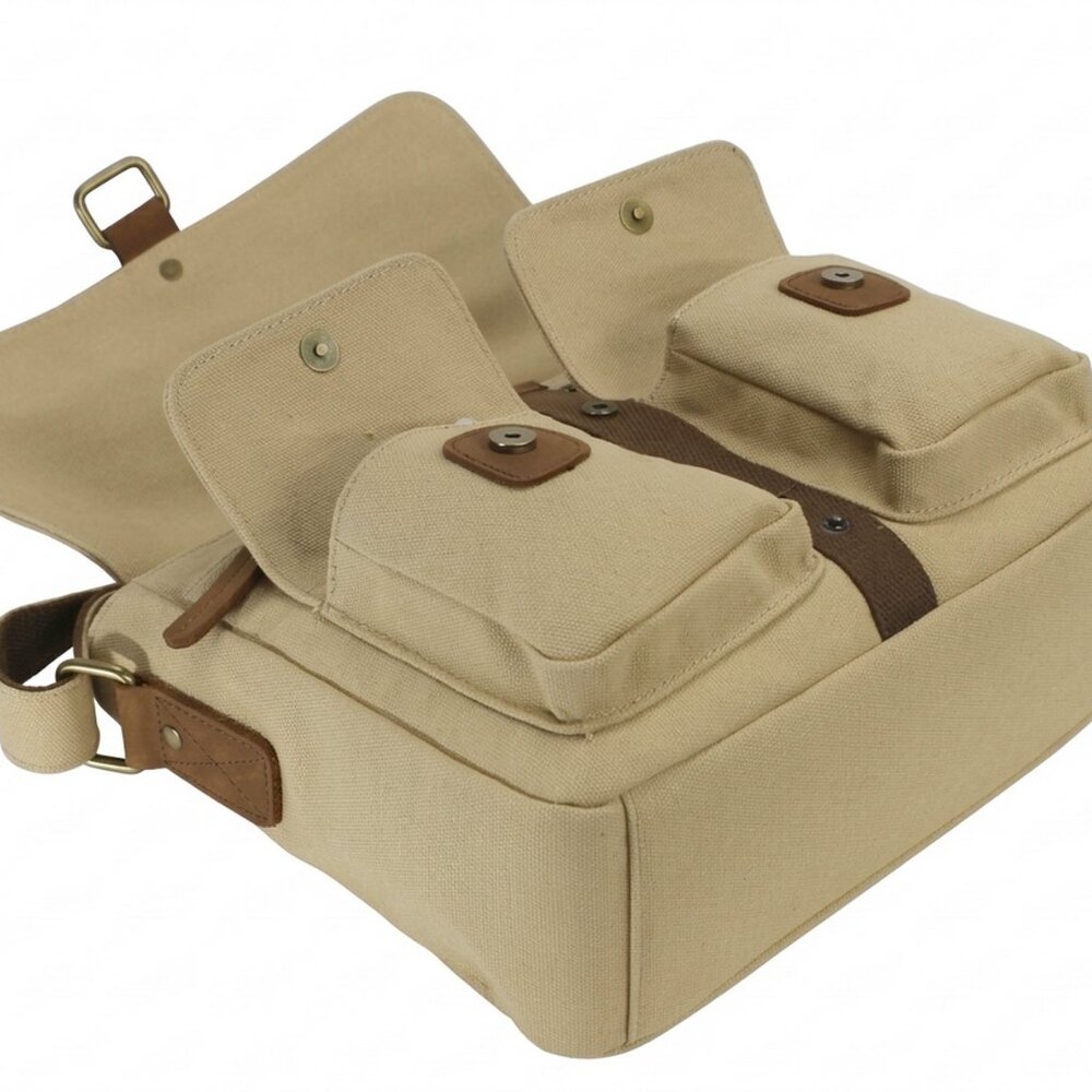 Vagarant  Casual Small Canvas Messegner Bag C54BLK - Picture 6 of 6